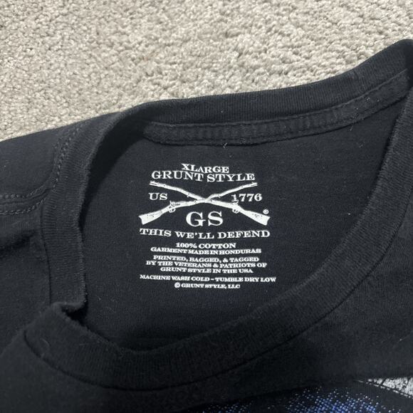 Grunt Style 100% Full Blooded A Kicking Proud American Tee Size XL - Picture 2 of 5